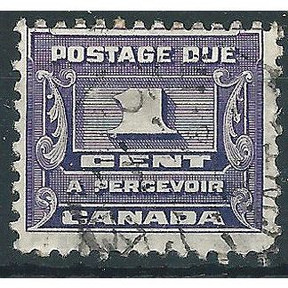 Canada 1933 D14 1c Violet Postage Due Fine Used .. ..