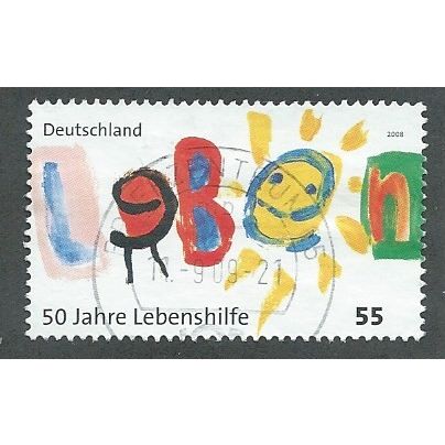GER 2008 €0.55 '50TH ANN OF LEBENHILFE' FINE USED (EBID51-311)
