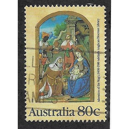 AUS 1989 80c 'CHRISTMAS' FINE USED (EBID67-858)