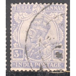 India 1922 - KGV 3a blue - used
