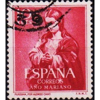Spain. 1954 10c S.G.1195 Used