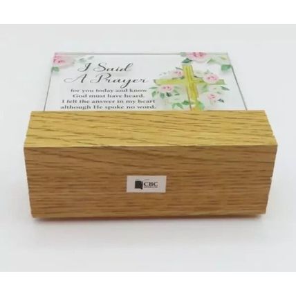 I Said A Prayer Freestanding Ornament with Sentimental Verse 11 CM Gift