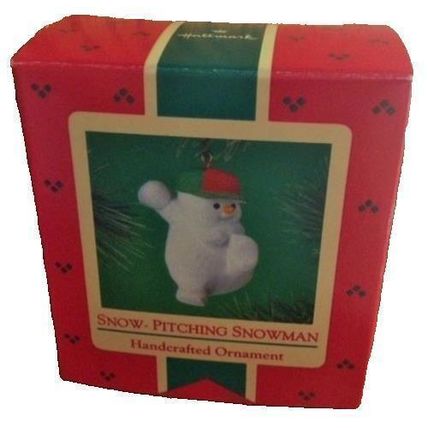 Hallmark Keepsake Ornament - Snow-Pitching Snowman