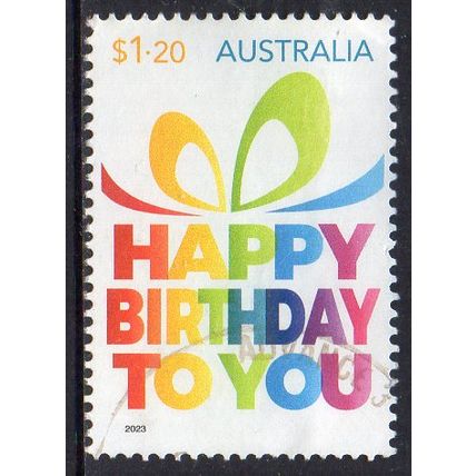 Australia 2023 Special Occasions - Happy Birthday $1.20 Sheet Used