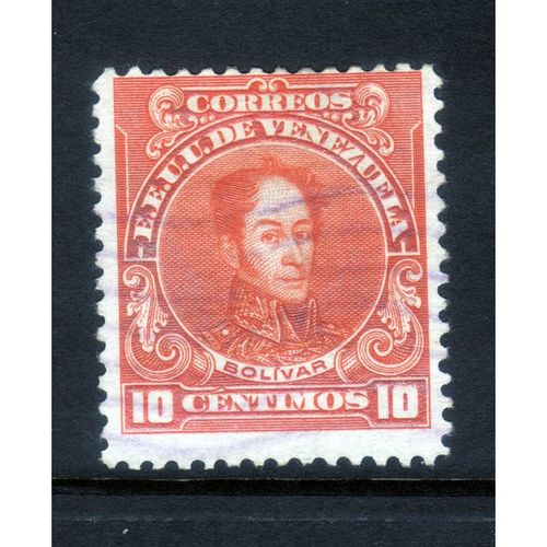 VENEZUELA 1915 SG 571 10c RED BOLIVAR FINE USED