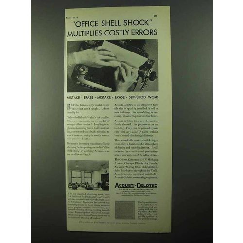 1931 Acousti-Celotex Tiles Ad - Costly Errors