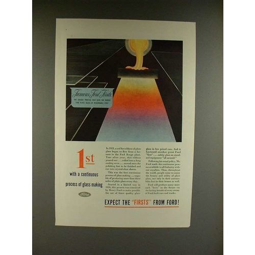 1945 Ford Motor Company Glass Ad - Continuous Process