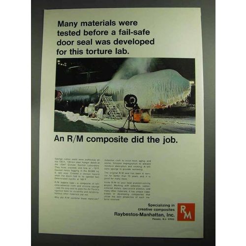 1968 Raybestos-Manhattan Tadpole Tape Ad - Door Seal