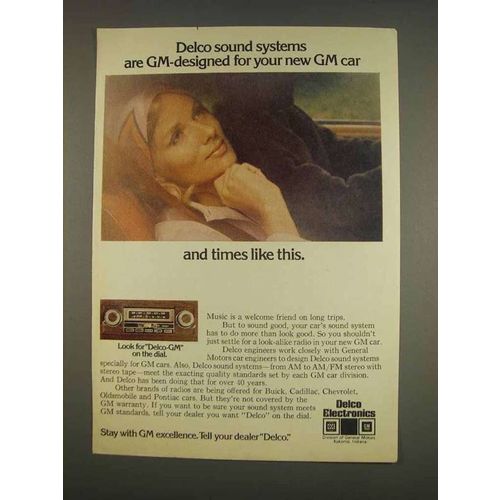 1976 Delco Radio Ad - GM-Designed for Your Car