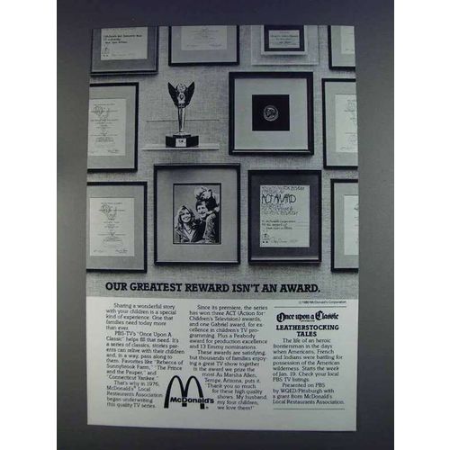 1980 McDonald's Ad - PBS Leatherstocking Tales