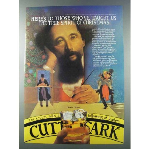 1981 Cutty Sark Scotch Ad - Charles Dickens