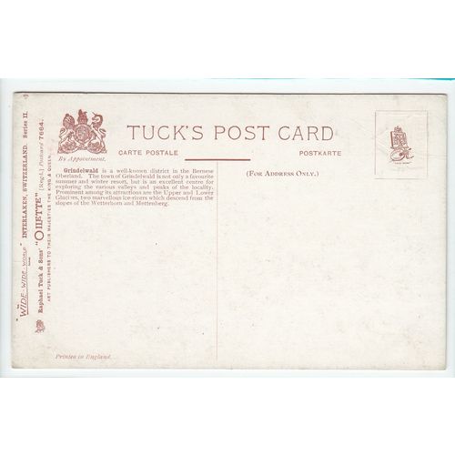 The English Church Grindelwald Switzerland Wide World Oilette Postcard YMCA