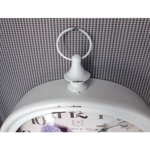 Lavendel Wanduhr aus Metall 28cm, Geschenkidee