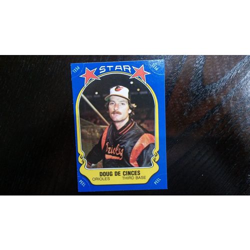 1981 Fleer Star Sticker Card # 090 Doug DeCinces Ex (5) Baltimore Orioles