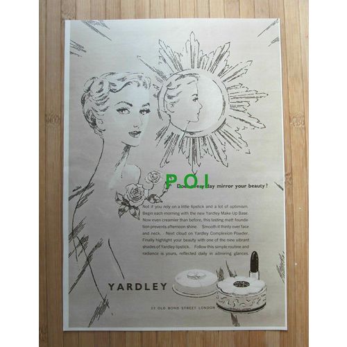 (X21) Yardley Advert - 1951 Clip
