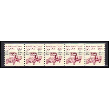 2125a 5.5c Star Route Truck Fine MNH Dry Gum PNC 1/5 X0467