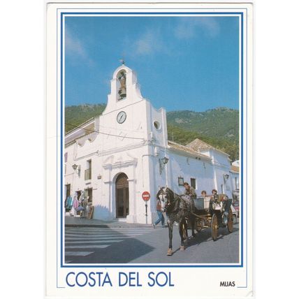 Postcard Ermita San Sebastian, Mijas, (Mijas Pueblo), Costa del Sol, Spain