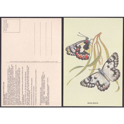 Australia 1983 Butterfy PC - Wood White (Delias aganippe)