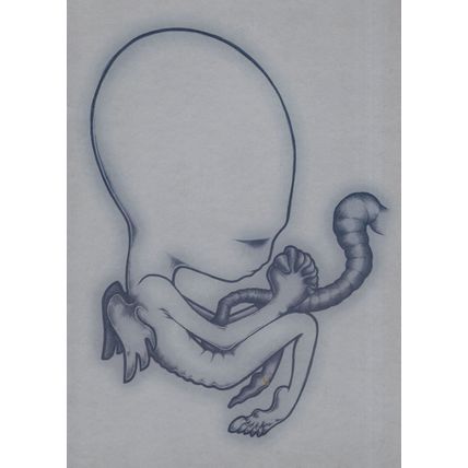 Vanilla Sky Sigur Ros Space Alien Foetus Advertising Postcard