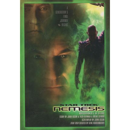 Star Trek Nemesis The Book Advertising Postcard