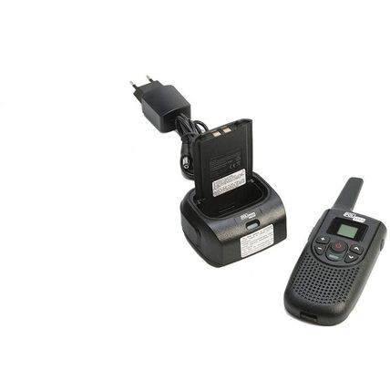WALKIE POLMAR GEMINI CON CARGADOR BATERIA LITIO Y AURICULAR PEQUEÑO Y LIGERO