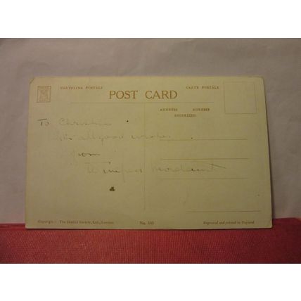 MADONNA, CHILD AND ST. ANNE Leonaardo da Vinci used vintage postcard c.1940 =