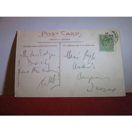 THE CHURCH, PARRACOMBE, DEVON used antique postcard 1911 pm #