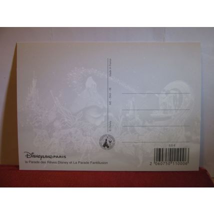 red, multiview, DISNEYLAND, PARIS, FRANCE unused postcard =
