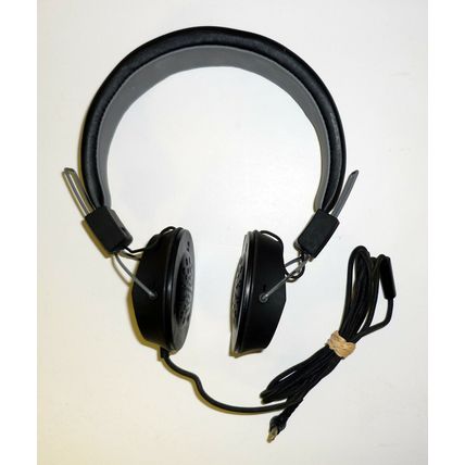 JLab Audio Headphones Black Wired Over-Ear Headset