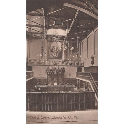 Crown Law Court Lancaster Castle Antique MINT Postcard