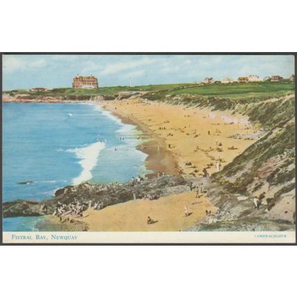 Fistral Bay, Newquay, Cornwall, c.1960s - Salmon Postcard