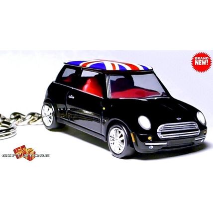 RARE KEYCHAIN BLACK UNION JACK UK/GB BMW MINI COOPER CUSTOM Ltd GREAT GIFT