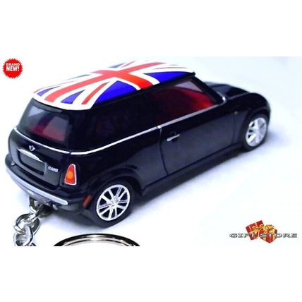 RARE KEYCHAIN BLACK UNION JACK UK/GB BMW MINI COOPER CUSTOM Ltd GREAT GIFT