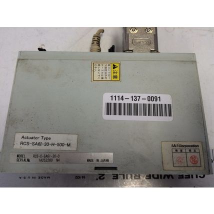 ROBO CYLINDER RCS-C-SA6I-30-0,RC RCS-C-SA61-30-0,RCS-SA6I-30-H-500-M,IAI,  CU