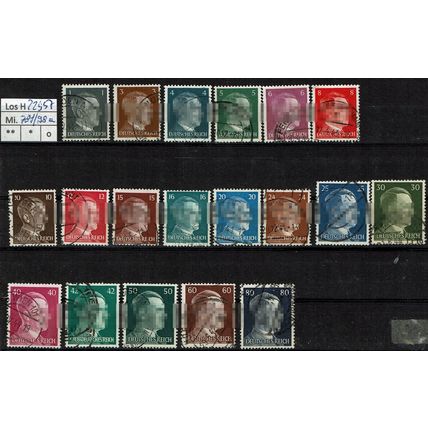 Los H22957: Deutsches Reich Mi. 781/98 a, gest.