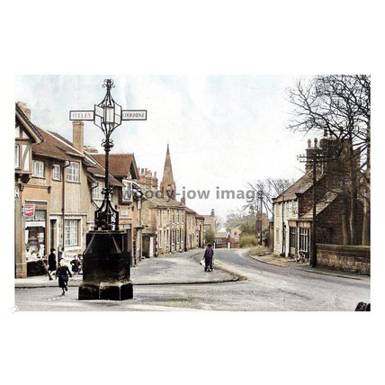 ptc8104 - Yorks' - Branhope Village Centre back in January 1960 - print 6x4
