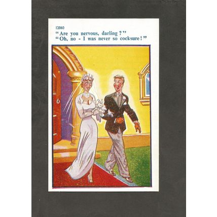 C Richter Cards Saucy Comic Postcard 12060 Nervous