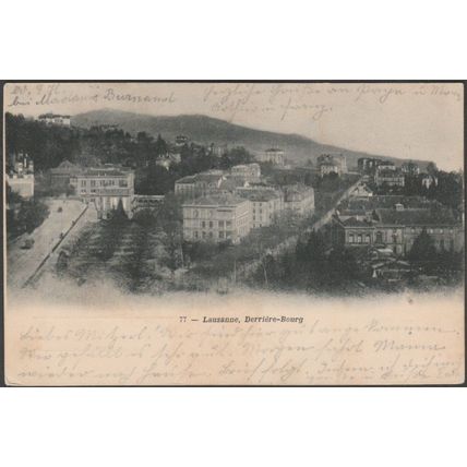 Derrière-Bourg, Lausanne, 1902 - CPA