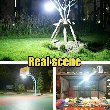 60W LED Outdoor Light Bulb with Hanging Rechargeable BBQ Camping Emergency Lamp