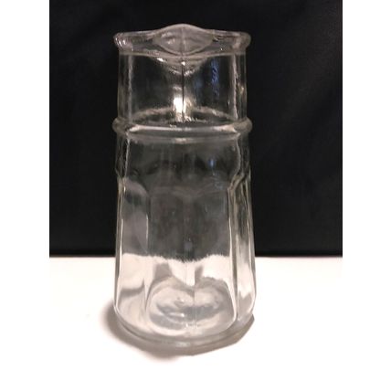 Vintage Clear Glass Cream or Milk Pouring Pitcher Cup 5 Inch Cut Glass