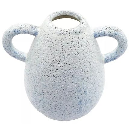 Reactive Blue & Grey Glaze Vase 16 CM Hand Crafted Gift Home Decor Ceramic