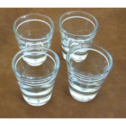 RARE Starbucks Barista Coffee Espresso Shot Glasses Set Of 4