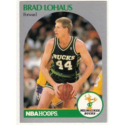 1990-91 Hoops Brad Lohaus basketball card #178 - Bucks