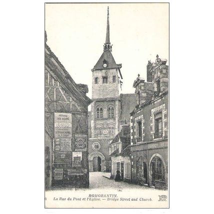 41 - ROMORANTIN - La Rue du Pont et l'Eglise