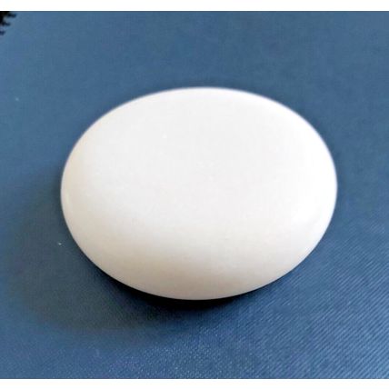 1X White Jade Massage Round cold natural stone therapy treatment spa salon