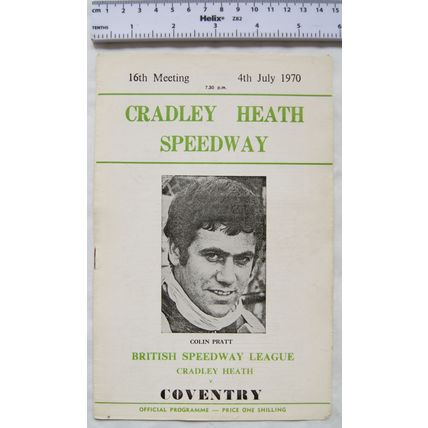 1970 Cradley Heath v Coventry Speedway Programme - 4th July