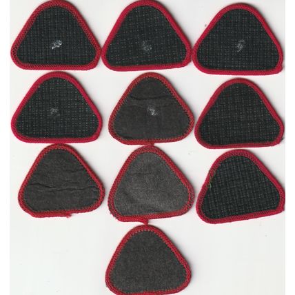 Scout Badges 10 x Cub Proficiency 1967/03 - Black Backs (BY470)