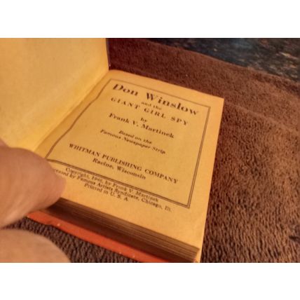 Big Little Book Don Wilson & The Giant Girl Spy By Frank Martinek 6.5 Fine+ 1946