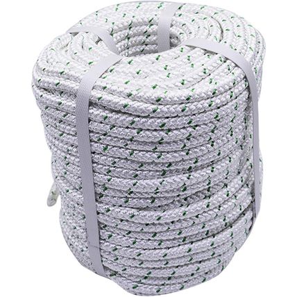3/8 Inch X 200 Feet 4800Lbs Double Braided Polyester Rope Breaking Strength Stro
