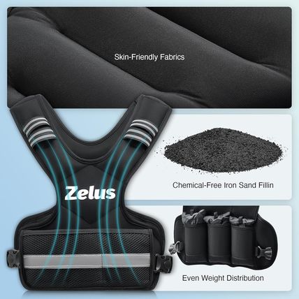 ZELUS Weighted Vest for Men and Women | 4-10Lb/11-20Lb/20-32Lb Vest with 6 Irons